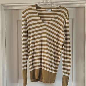 Ann Taylor LOFT Striped Sweayer